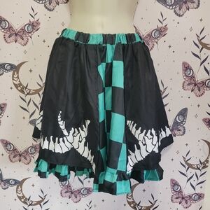 Tanjiro Ruffle Skirt Demon Slayer Inspired Anime Clothing Manga Cosplay Japanese